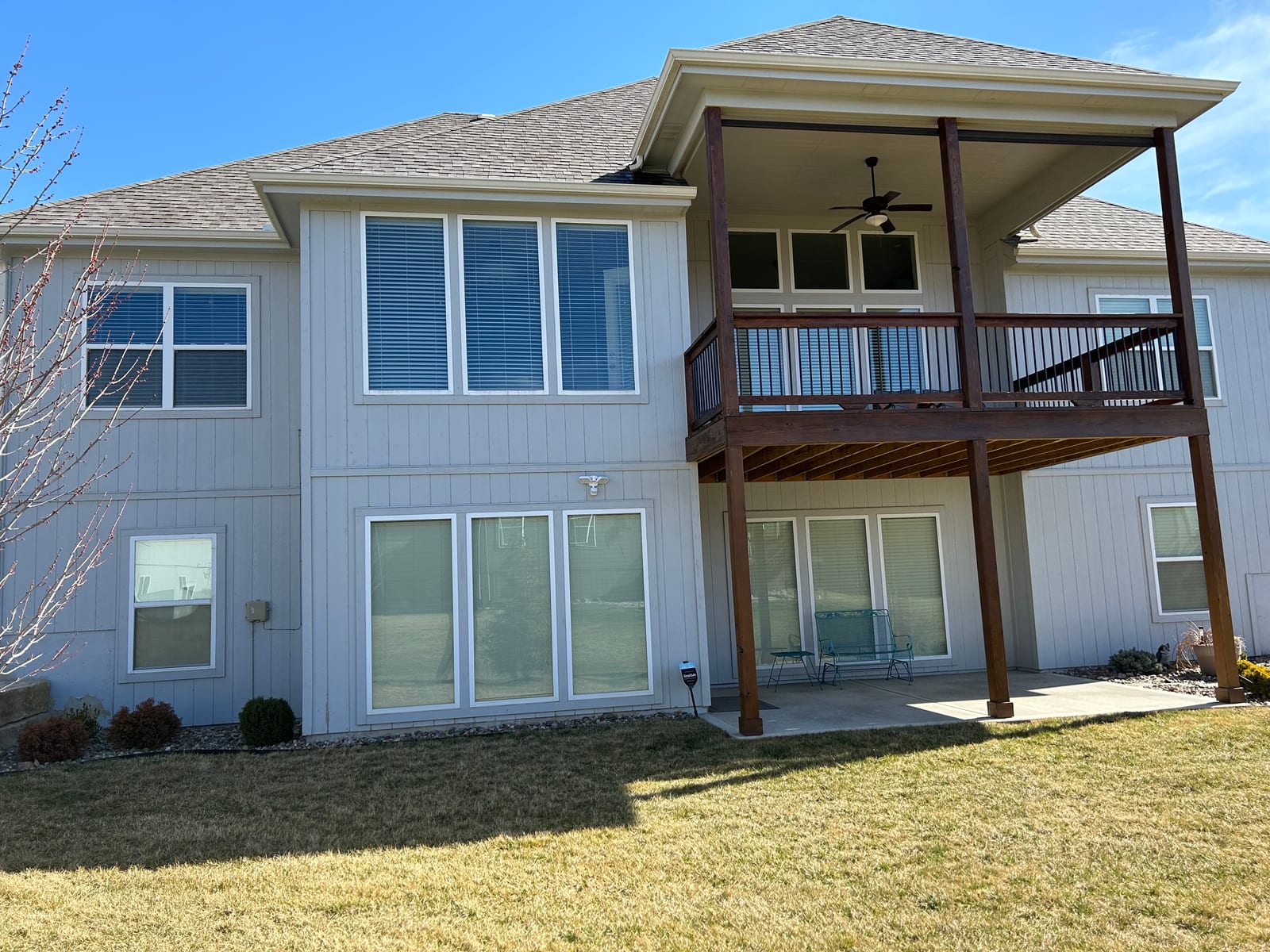 Exterior back of home before painting