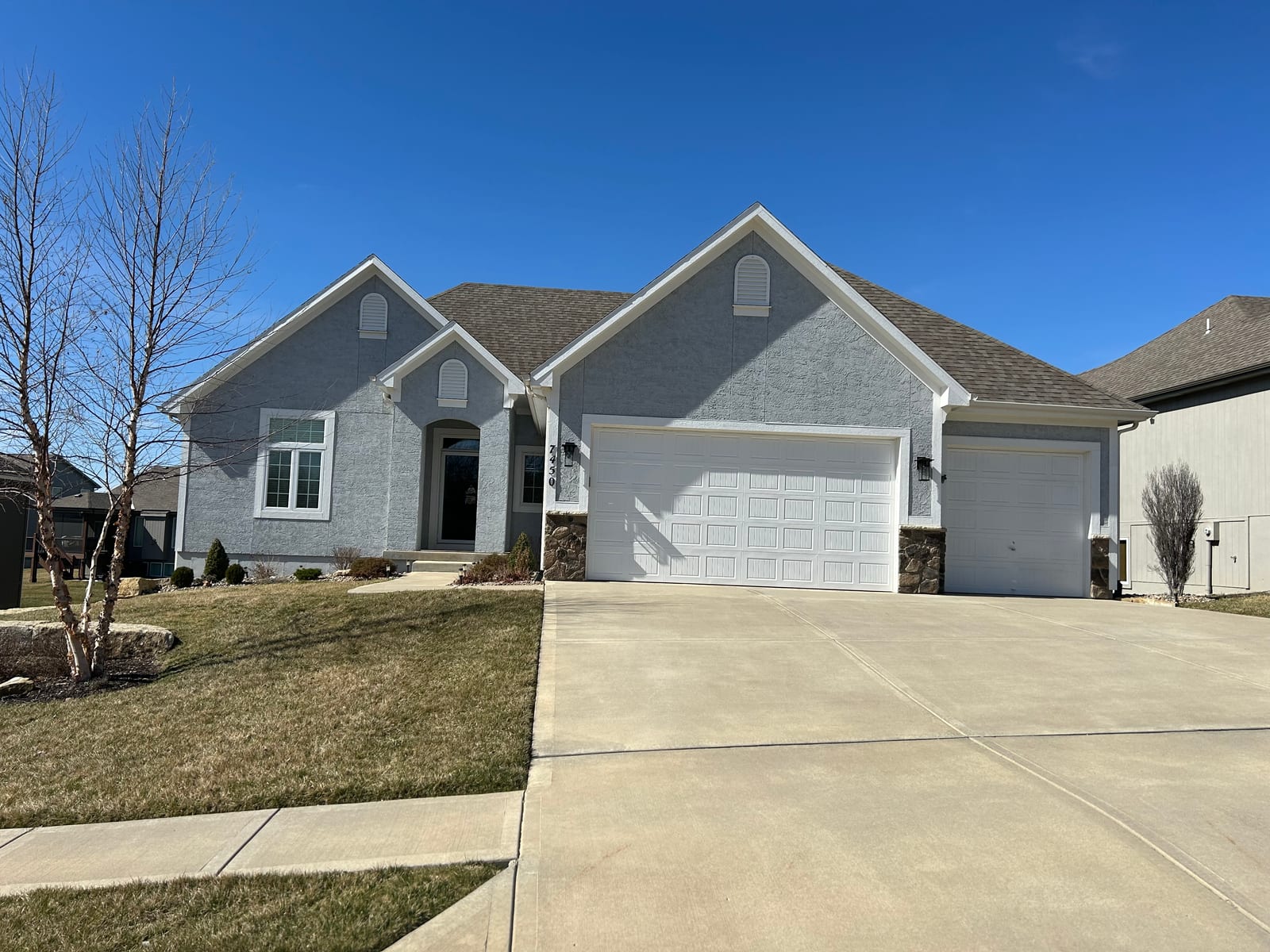 Exterior front of home before painting