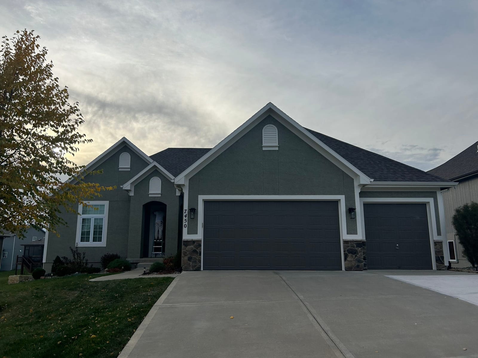 Exterior front of home after professional painting by Mission Painting